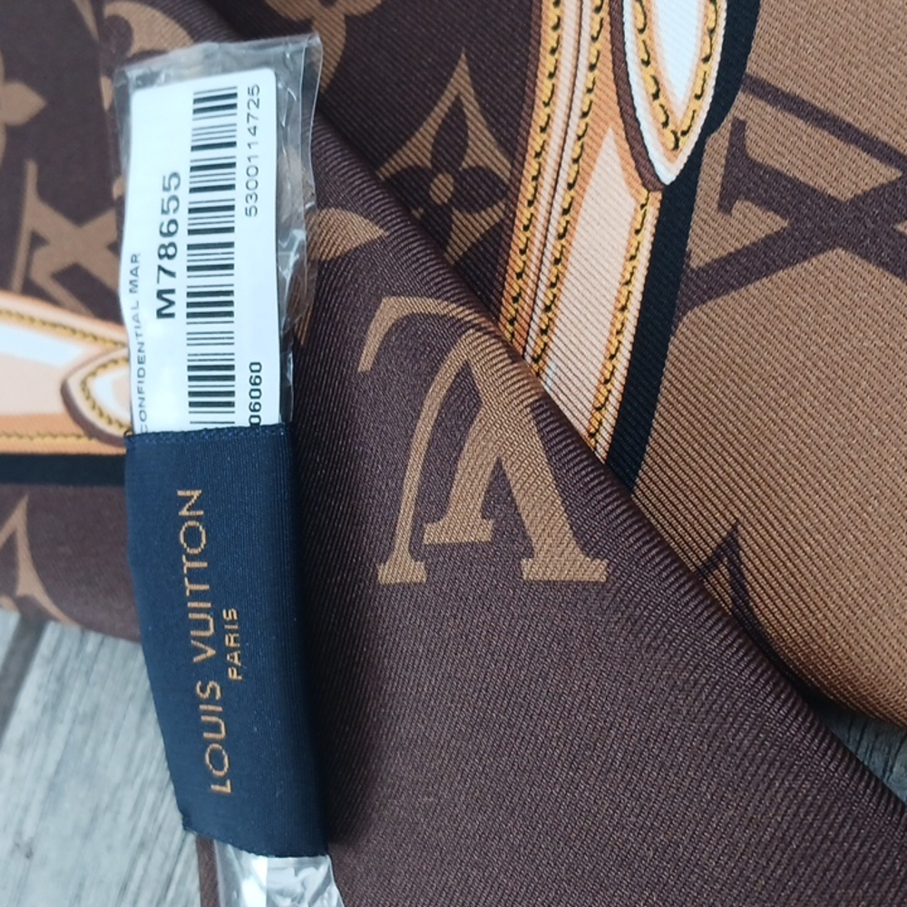 LOUIS VUITTON NEW MONOGRAM CONFIDENTIAL BANDEAU 100% Authentic - Picture 5 of 13
